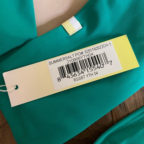 High rise Summer Salt Turquoise Bikini - Picture 2 of 5